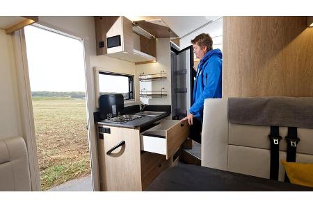 Küchenausstattung, Mooveo Light TEI-70 EB(H) 2024, Stauraum, Kühlschrank