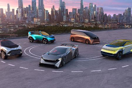 Nissan Hyper Adventure, Urban, Tourer, Punk und Force Konzeptstudien Concept Cars Showcars