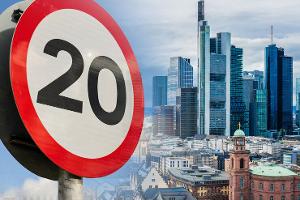 Frankfurt führt Tempo-20-Zone ein
