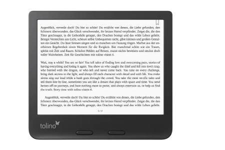 Der Tolino Vision 6 besticht mit einem scharfen HD-Display.
