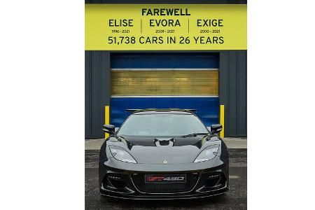 Lotus Elise, Exige, Evora Produktionsende