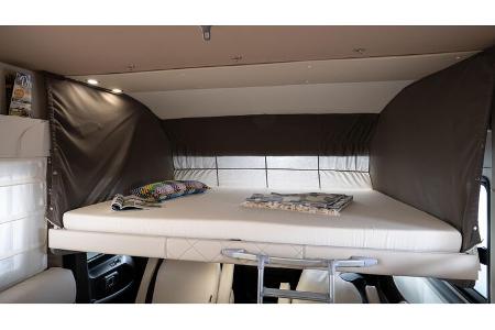 Hubbett, Schlafen, Doppelbett, Sitzgruppe