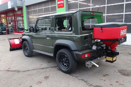 Suzuki Jimny Schneepflug Winterdienst