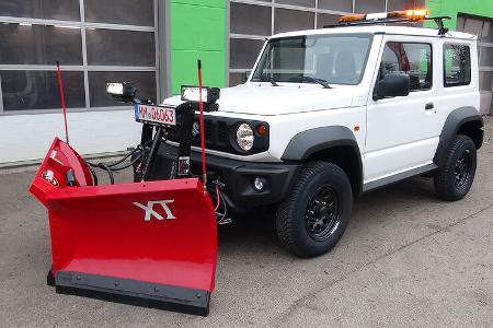 Suzuki Jimny Schneepflug Winterdienst