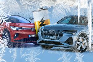 Audi verliert wenig Reichweite - VW sehr viel