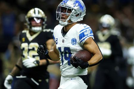 St. Brown mit nächstem Touchdown - Schiedsrichter schwer verletzt St. Brown mit nächstem Touchdown - Schiedsrichter schwer verletzt