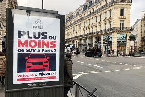 Paris will 18 Euro Parkgebühr pro Stunde für SUV verlangen