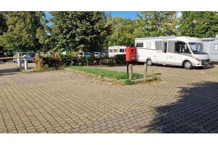 Wohnmobil, Stellplatz, Kortrijk, Belgien