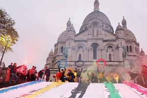 Sacre Coeur: Protest gegen "soziale Säuberung" für Olympia