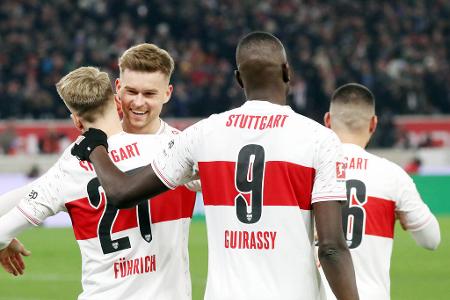 Platz 5: VfB Stuttgart - 53 Punkte aus 34 Spielen (64:49 Tore)
