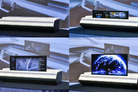Hyundai Mobis rollbares Display Bildschirm