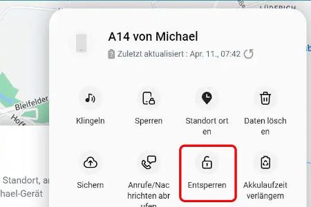 Smartphone entsperren