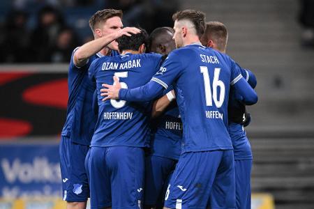 Platz 12: TSG 1899 Hoffenheim (Tatsächlicher Platz: 7) - 5 Punkte aus den letzten fünf Spielen | U, N, S, N, U