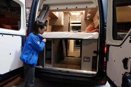 Heck, Bett, Schlafzimmer, Stauraum