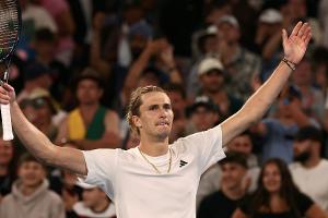 Zverev am Samstag in der Rod Laver Arena