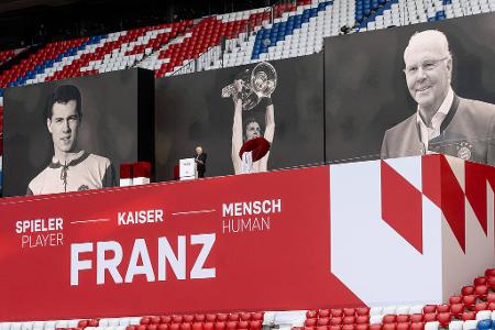 Die Gedenkfeier zum Tod von Franz Beckenbauer - Kaiser Franz: Der FC Bayern gedenkt Deutschlands größtem Spieler aller Zeiten. Die Gedenkfeier zum Tod von Franz Beckenbauer - Kaiser Franz: Der FC Bayern gedenkt Deutschlands größtem Spieler aller Zeiten.