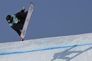 Snowboarderin Morgan Zweite in Laax
