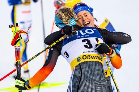 Carl überragt: Frauenstaffel Zweite in Oberhof Carl überragt: Frauenstaffel Zweite in Oberhof