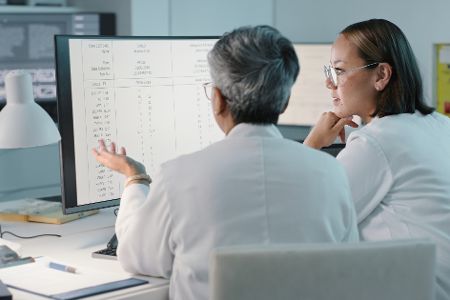 auswertung im labor