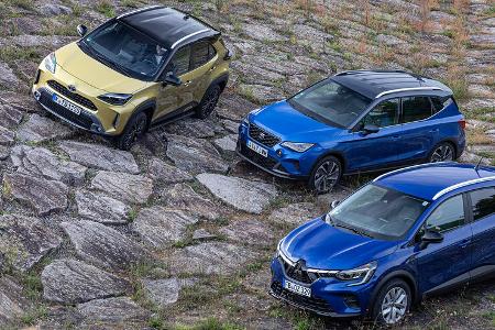 Mitsubishi ASX, Seat Arona und Toyota Yaris Cross