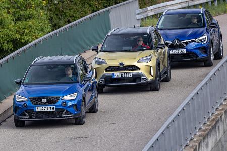 Mitsubishi ASX, Seat Arona und Toyota Yaris Cross
