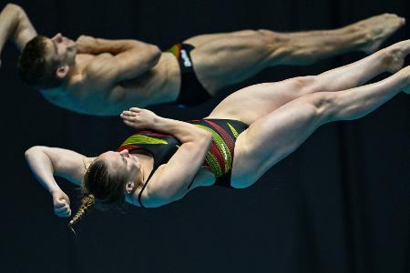 Wasserspringer kämpfen um Olympia: 
