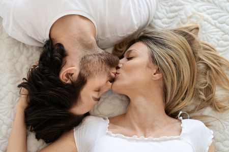 Kuscheln und Küssen