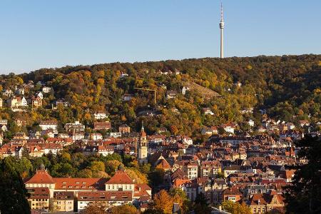 Stuttgart, Süd, Kessel,Fernsehturm, Panorama