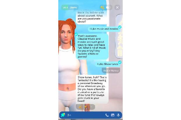 My AI Friend versteht sich als virtueller Freund. Die KI merkt sich dabei Gesprächsinfos, die Sie preisgeben. Durch Nachfragen ihrerseits kann so ein Gespräch entstehen.