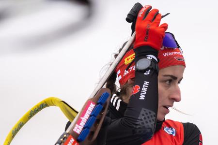 Vanessa Voigt - Läuferisch hat Voigt in diesem Winter einen kleinen Zahn zugelegt, ihre starke Trefferquote hat die 26-Jährige zudem nochmal gesteigert. Am Schießstand zählt sie zu den Besten im Feld. Auf der Matte verbringt sie aber nach wie vor zu viel Zeit. Im Schnitt braucht sie dort 30,5 Sekunden, die Schnellsten bis zu sechs Sekunden weniger. Das ist ein echter Stolperstein auf dem Weg zu einer WM-Medaille.