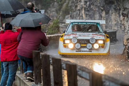 Walter Röhrl Audi Quattro S1 E2 (1986) Histo Monte (2024) Zuschauer