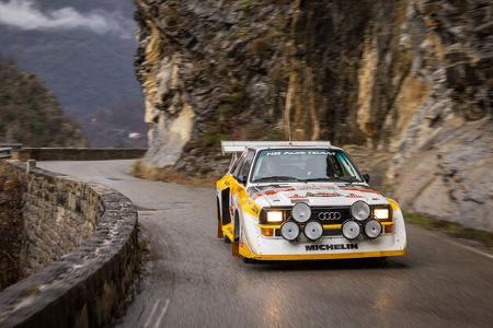 Walter Röhrl Audi Quattro S1 E2 (1986) Histo Monte (2024) Schlucht von Aiglun