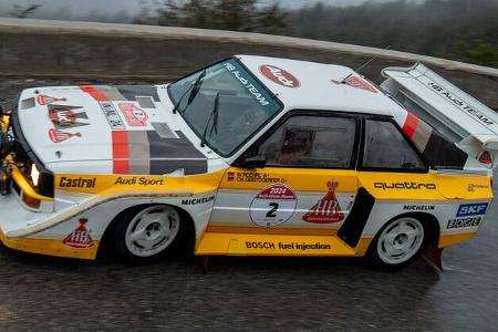 Walter Röhrl Audi Quattro S1 E2 (1986) Histo Monte (2024) Seitenansicht