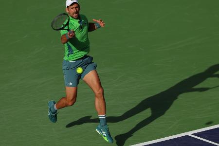 Indian Wells: Djokovic siegt mit Mühe beim Comeback
