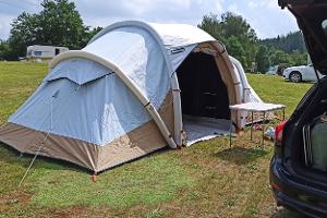 Luftzelte für den Campingplatz