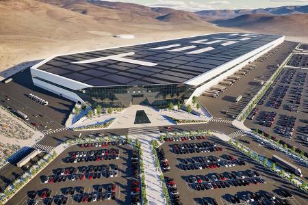03/2024 Tesla Fabrik Gigafactory Produktion Nevada