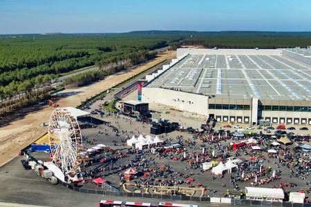 03/2024 Tesla Fabrik Gigafactory Produktion Berlin Brandenburg