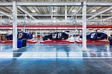 03/2024 Tesla Fabrik Gigafactory Produktion Texas