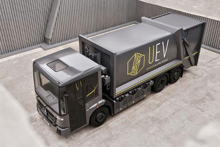 05/2022, Lunaz baut Diesel-Lkw auf Basis Mercedes Econic auf Elektroantrieb um