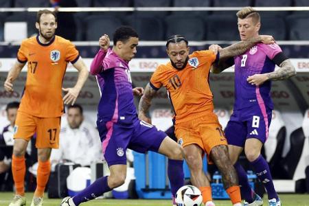Deutschland vs. Niederlande: Noten und Einzelkritik - Nach dem überzeugenden Sieg gegen Frankreich legte die DFB-Elf am Dienstagabend gegen die Niederlande nach. Zwar tat sich die Nagelsmann-Elf gegen Holland deutlich schwerer, unter dem Strich stand aber ein durchaus verdienter 2:1-Erfolg. Alle DFB-Stars in der Einzelkritik: Deutschland vs. Niederlande: Noten und Einzelkritik - Nach dem überzeugenden Sieg gegen Frankreich legte die DFB-Elf am Dienstagabend gegen die Niederlande nach. Zwar tat sich die Nagelsmann-Elf gegen Holland deutlich schwerer, unter dem Strich stand aber ein durchaus verdienter 2:1-Erfolg. Alle DFB-Stars in der Einzelkritik: