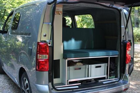 Dailycamper, Fiat, Scudo, Heck, Bett, Liegefläche, Heckklappe
