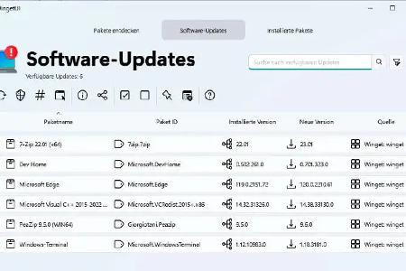 Wingetui vereinfacht die Verwendung von Winget und ermöglicht zudem automatische Aktualisierungen gemäß einem festgelegten Zeitplan.