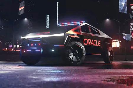 Tesla Cybertruck Polizeiauto Police Interceptor Oracle