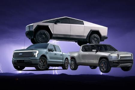 Tesla Cybertruck vs. Rivian R1T vs. Ford Lightning