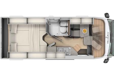 Hobby Maxia Van 680 - Innenansicht