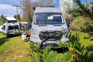 Campingbus Cliffford beim Redaktionscamping