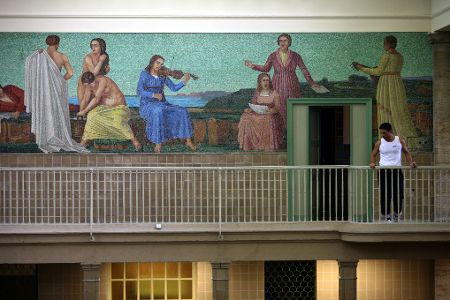 Stadtbad Neukölln Wandgemälde