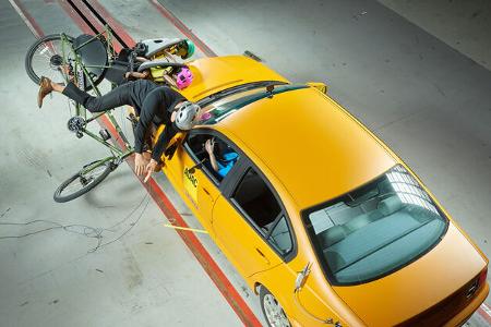 ADAC-Crashtest Fahrrad