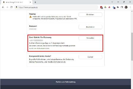 Onlineshops wie Amazon bieten ihren Kunden die Zwei-Faktor-Authentifizierung an, um sicherzustellen, dass Kriminelle selbst mit gestohlenen Anmeldedaten keinen Zugriff auf betroffene Konten erhalten.