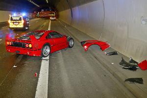 Tunnelwand-Ping-Pong im Ferrari F40